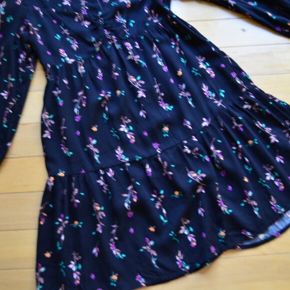 AFRM Channa Ruched Neck Floral Printed Mini Dress Size S/P NWT - Picture 8 of 13